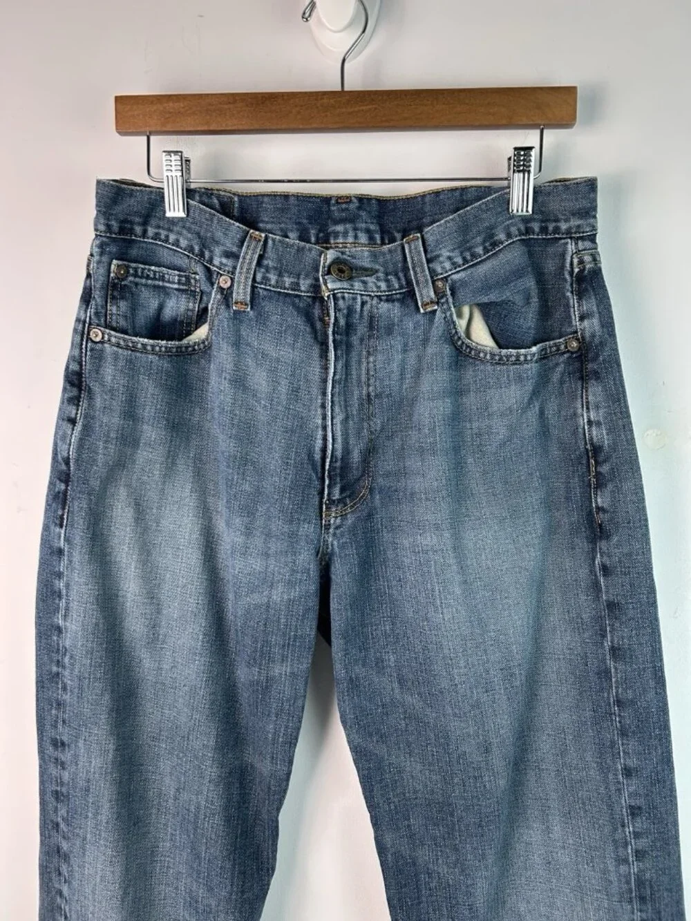 Polo Ralph Lauren Thompson Relaxed Straight Jeans Mens 32x30 Medium Wash Blue
